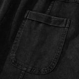 Hannah Mineral Wash Exposed Seam Wide Leg Cargo Pants - Black | Dropship