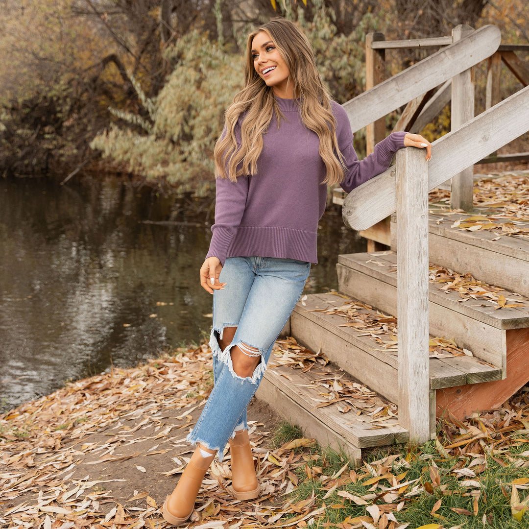 Haisley Sweater - Light Plum