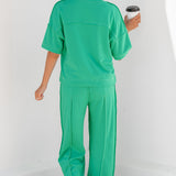 Drop Shoulder Boxy Tee and Barrel Pants Set