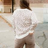 Leopard Knitted Cardigan - Khaki | Dropship