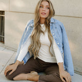 Solana Denim Jacket - Light Wash | Dropship