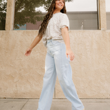 Rowen Wide Leg Jeans - Flying Monkey