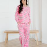 Amayah Buttoned Straight Pants Two Piece Set
