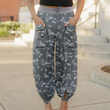 Camo Drawstring Joggers Pants