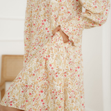 Evie Smocked Cuff Long Sleeve Loose Shirt Dress