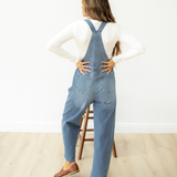 Leilani Adjustable Buckle Straps Straight Leg Denim Overalls | Dropship