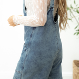 Jett Pocket Denim Romper | Dropship