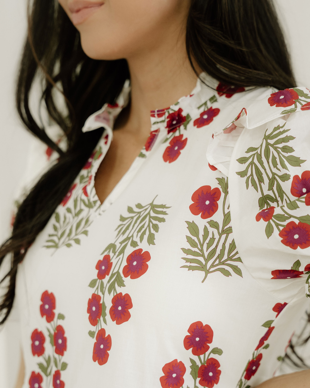 Kali Short Bubble Sleeve Tiered Maxi Dress