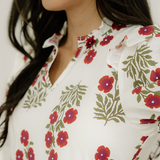 Kali Short Bubble Sleeve Tiered Maxi Dress