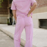 Drop Shoulder Boxy Tee and Barrel Pants Set