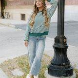 Stevie Striped Top - Green