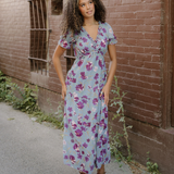 Haisley V Neck Short Sleeve Maxi Dress