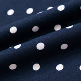 Jane Polka Dot Drawstring Wide Leg Long Sleeve Top Pant Set