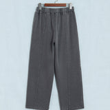 Lola Mineral Wash Seam Detail Elastic Waist Barrel Pants