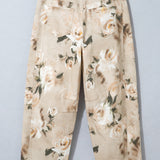 Meadow Floral Print Relaxed Barrel Jeans