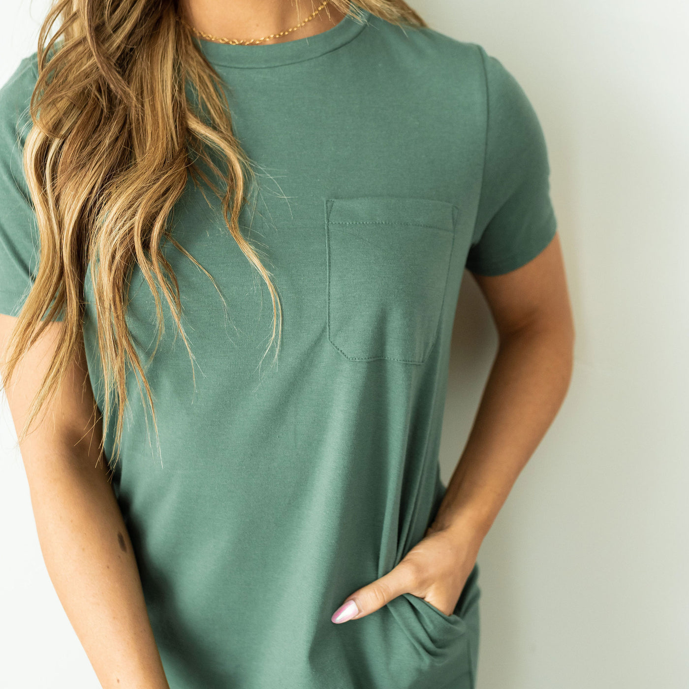 Tee Shirt Midi Dress - Jade