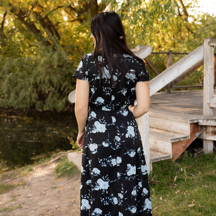 Rachel Dress - Black Floral