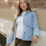Solana Denim Jacket - Light Wash | Dropship