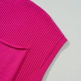 Ayla Short Sleeve Sweater - Bright Pink