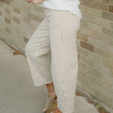 Lennox Stripe Casual Barrel Jeans
