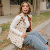 Mabel Quilted Concealed Button Vest