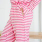 Amayah Buttoned Straight Pants Two Piece Set
