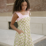 Lily Detail Knot Straps Maxi Dress - Green