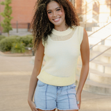 Laila High Waist Frayed Denim Shorts
