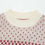 Judith Sleeve Knit Sweater - Red