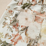 Summer Vintage Style Floral Print High Waist Wide Leg Jeans