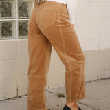 Corduroy Barrel Pants - Vervet