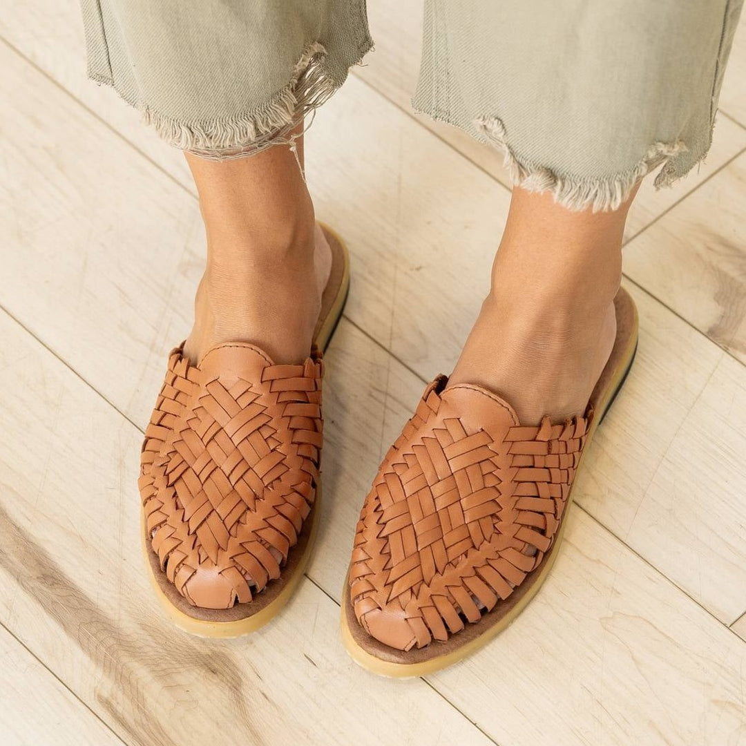 Anita Huarache Flats - Tawny Burch