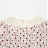 Judith Sleeve Knit Sweater - Red