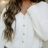 Fern Sweater Cardigan - Cream
