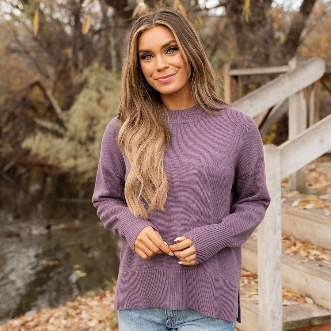 Haisley Sweater - Light Plum