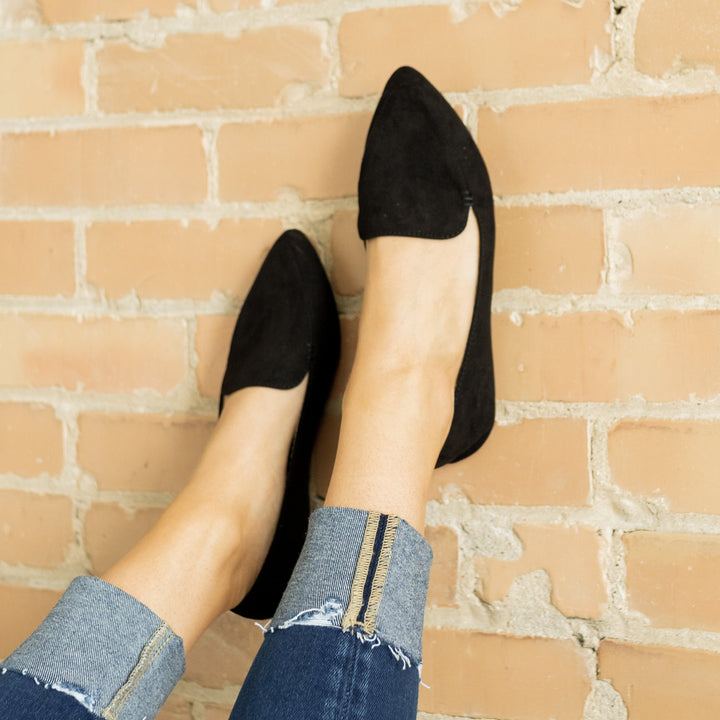 Leilani Flats - Black Suede