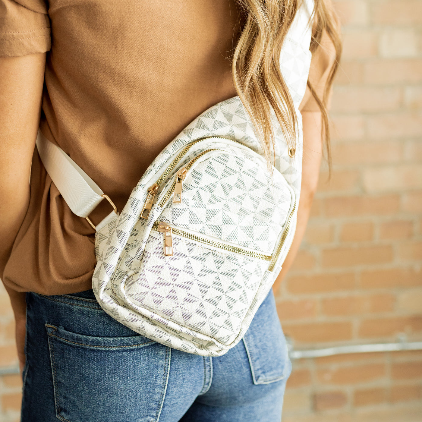 Scarlette Sling Backpack - Beige