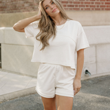 Brooke Raw Edge 2pcs Short Set