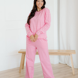 Amayah Buttoned Straight Pants Two Piece Set