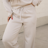 Harlow Half Zip Thumbhole Sleeve Hoodie Active Pants 2pcs Outfit