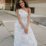 Bonnie Ruffled One Shoulder Vacation Maxi Dress