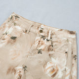 Meadow Floral Print Relaxed Barrel Jeans