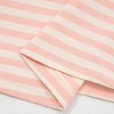 Weekend Retreat Set Contrast Neck Loose Tee and Drawstring Shorts Set - Pink