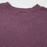 Harlow Plain Corded Mock Neck T Shirt
