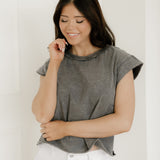 Baya Mineral Wash Boxy Fit Cotton Tank Top