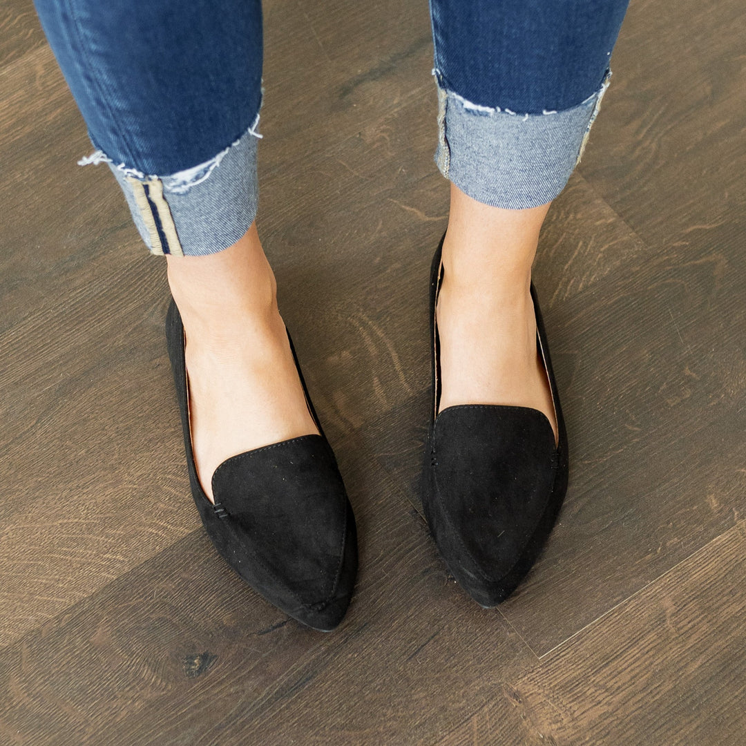 Leilani Flats - Black Suede