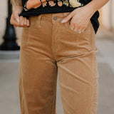 Corduroy Barrel Pants - Vervet