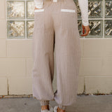 Paisley Lantern Pants - Brown