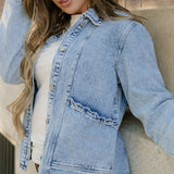 Solana Denim Jacket - Light Wash | Dropship