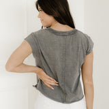 Baya Mineral Wash Boxy Fit Cotton Tank Top